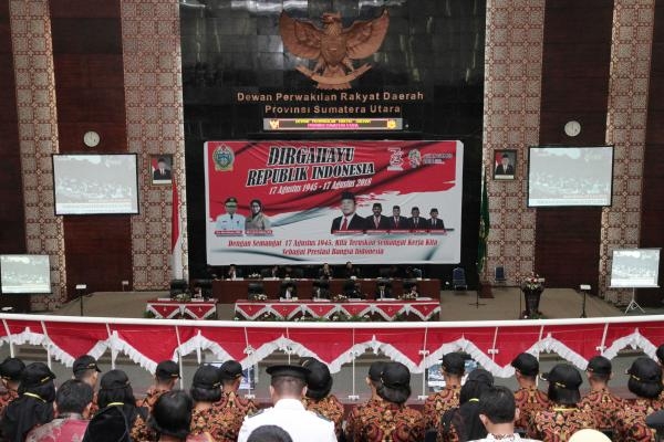 Pj. Gubsu : Rayakan Dirgahayu Republik Indonesia ke 73 Tahun 2018 dengan Sukacita
