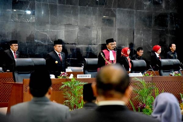 5 Pimpinan DPRD Sumut Dilantik, Gubernur Harapkan Terbangun Sinergi Wujudkan Sumut Bermartabat