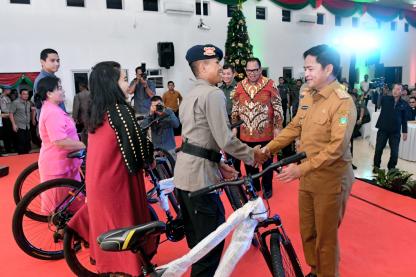 Hadiri Perayaan Natal Polda Sumut, Pj Gubernur Apresiasi Dedikasi Polri Jaga Kamtibmas Perayaan Nataru