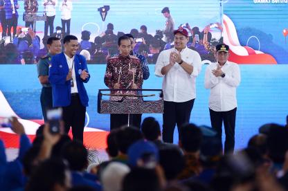 Gubernur Edy Rahmayadi Dampingi Presiden Jokowi Buka Rakernas GAMKI