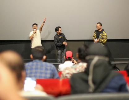 Nobar Film 'Ngeri-Ngeri Sedap' Musa Rajekshah Menitikkan Air Mata
