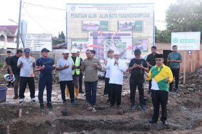 Pembangunan Alun-alun Kota Padangsidimpuan Dimulai, Edy Rahmayadi Harap Benar-benar Menjadi Ruang Publik