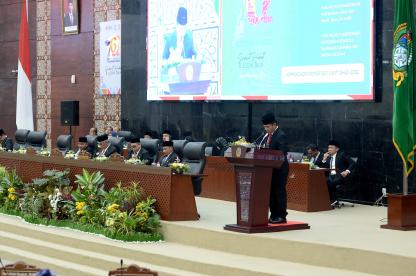 Sampaikan LKPJ TA 2023, Pj Gubernur Sampaikan Realisasi Pendapatan Daerah Sumut Capai Rp12,7 Triliun