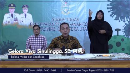 Konferensi Pers Gugus Tugas Penanganan Covid 19 Sumatera Utara 22 Maret 2020