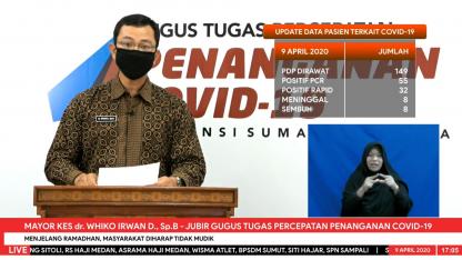 Update Terkini Seputar Covid 19 Di Sumatera Utara 9 April 2020