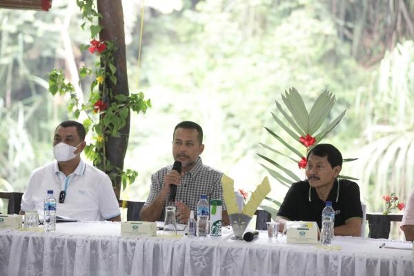 Rapat di Tangkahan, Musa Rajekshah Minta Pemkab dan Desa Siapkan Konsep Tata Ruang Pembangunan