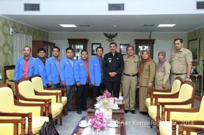 Kabid Aptel  mendampingi Wakil Gubernur Sumatera Utara  Audiensi Pergerakan PMII Sumut 