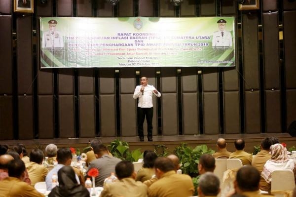 Gubernur Buka Rakor TPID se-Sumut 2019, Kendalikan Inflasi Seperti Menjaga Tensi