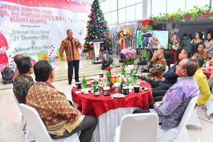 Open House Natal Kapolda Sumut, Gubernur dan Forkopimda Berkunjung Mempererat Silaturahmi