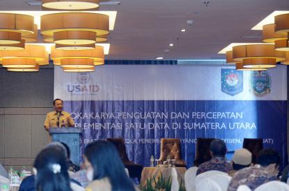  Ilyas Sitorus Harapkan Forum Satu Data Indonesia Hasilkan Data Perencanaan dan Evaluasi Pembangunan yang Berkualitas