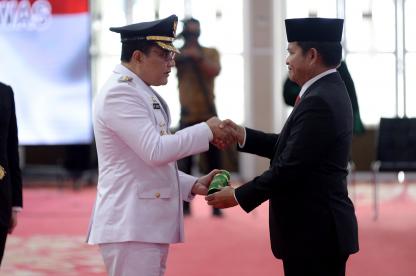 Lantik Pj Bupati Padanglawas, Pj Gubernur Sumut Minta Jaga Kondusivitas Daerah Jelang Pemilu